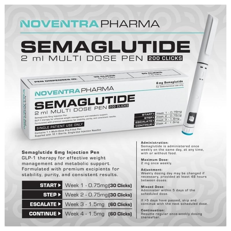 Semaglutide 6mg Pre-Filled Pen | Noventra Pharma