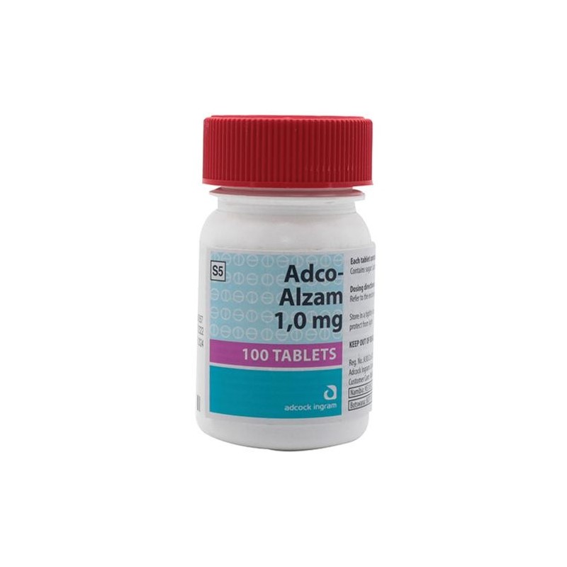 Adco-Alzam 1mg Tablets 100 Pack